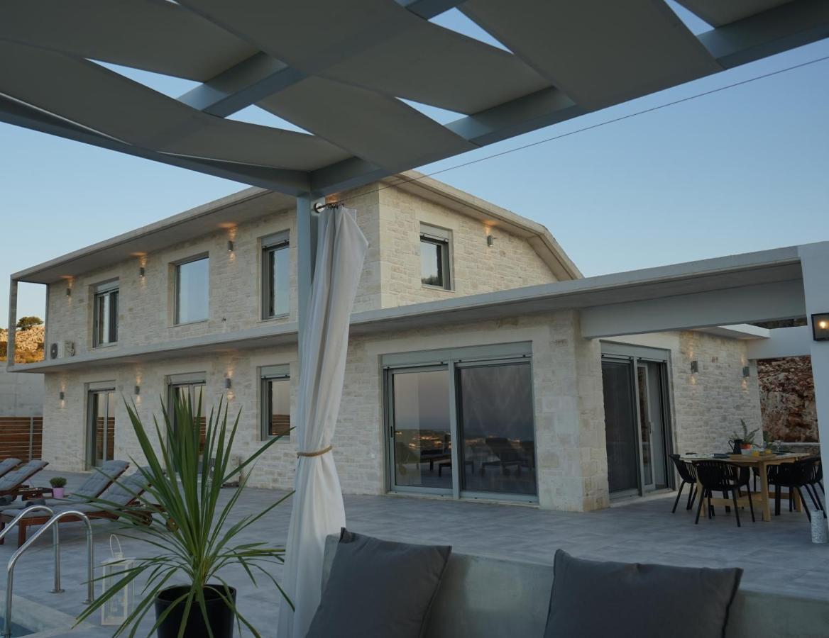 Eva Villas West With Infinity Pool & And Panoramic Sea View Gerani Chanion Екстериор снимка