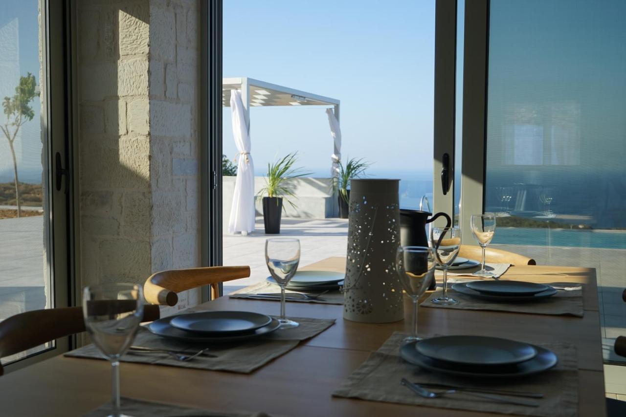 Eva Villas West With Infinity Pool & And Panoramic Sea View Gerani Chanion Екстериор снимка
