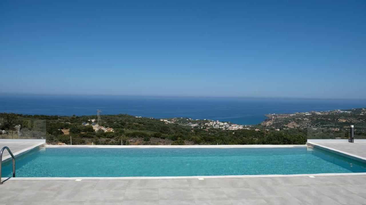 Eva Villas West With Infinity Pool & And Panoramic Sea View Gerani Chanion Екстериор снимка