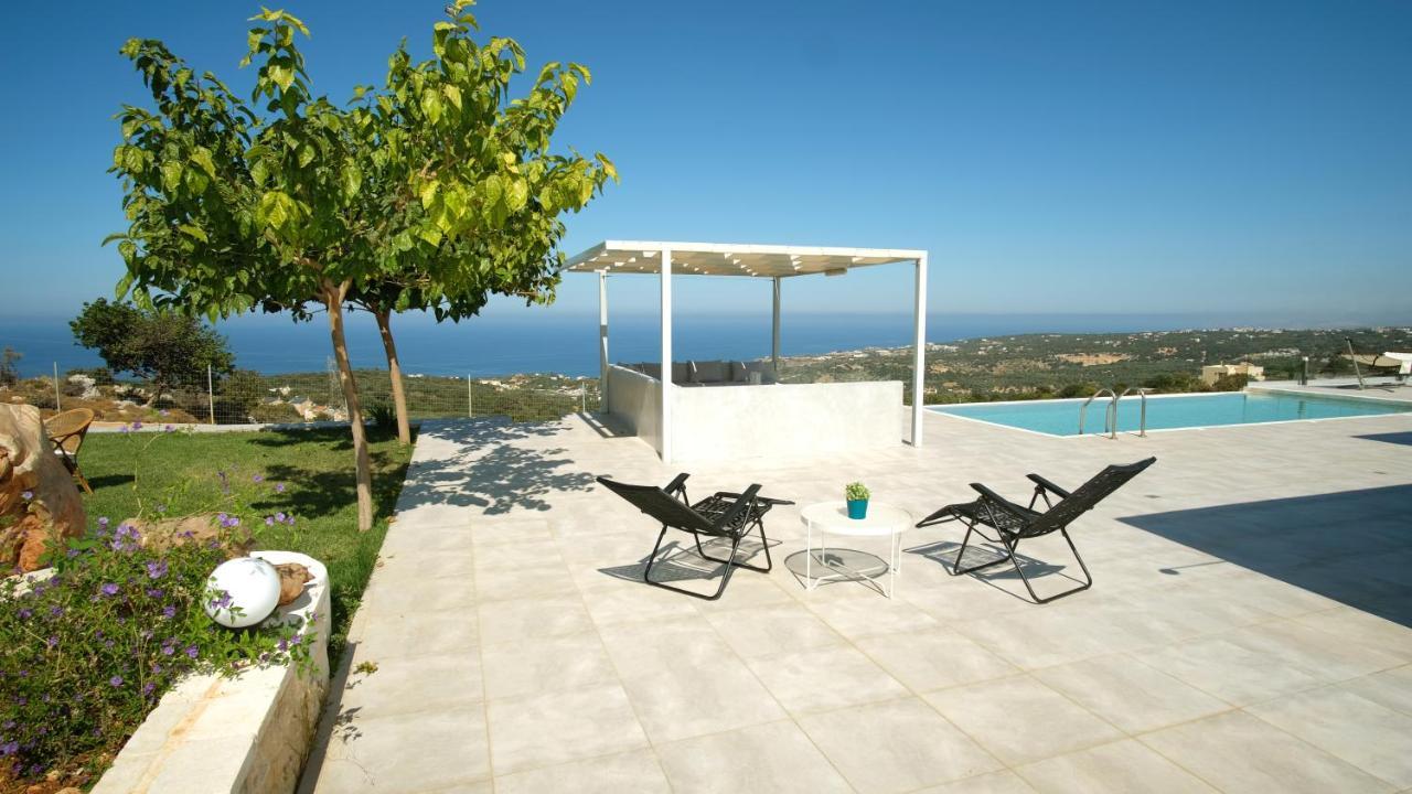 Eva Villas West With Infinity Pool & And Panoramic Sea View Gerani Chanion Екстериор снимка