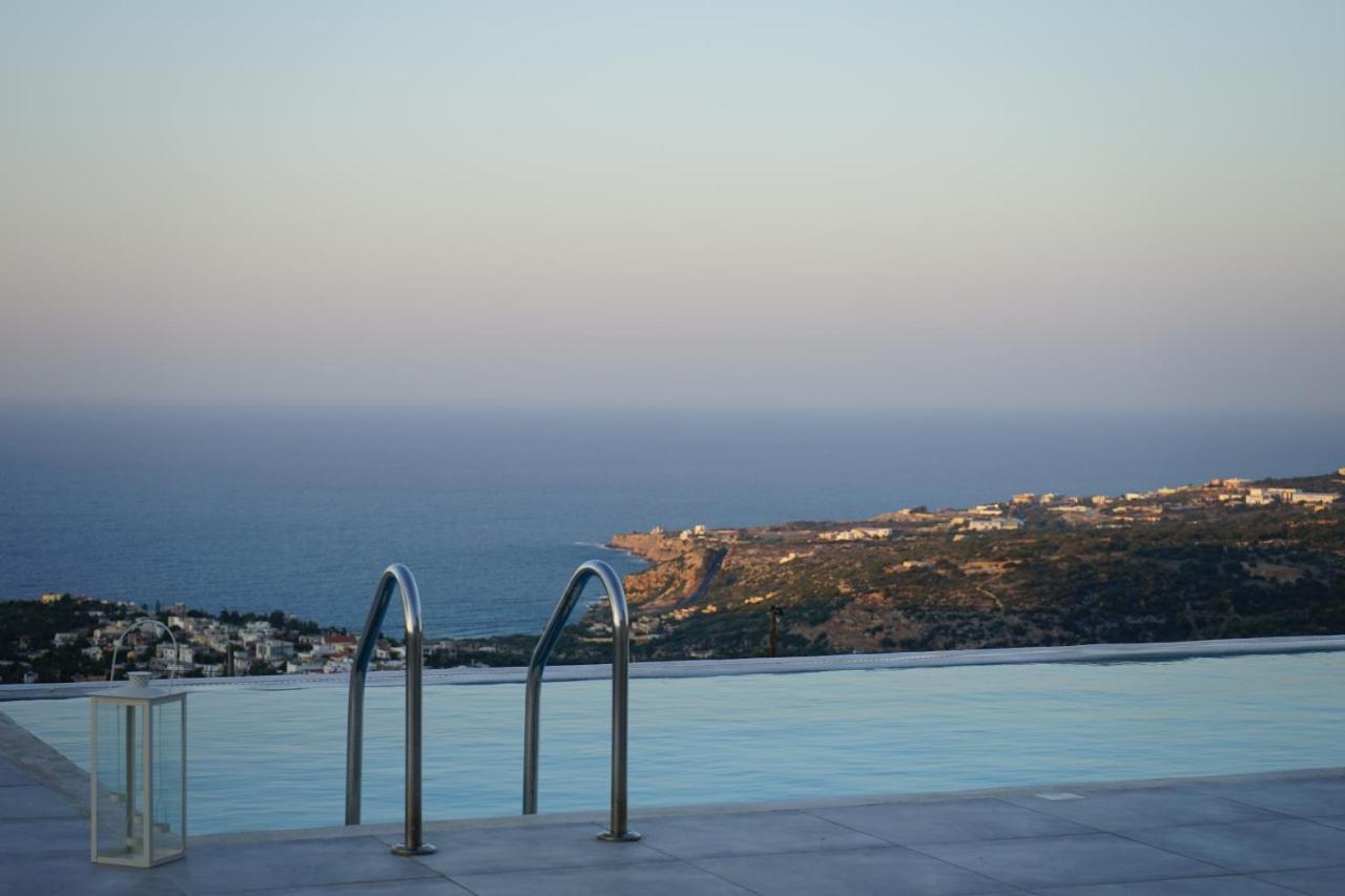 Eva Villas West With Infinity Pool & And Panoramic Sea View Gerani Chanion Екстериор снимка