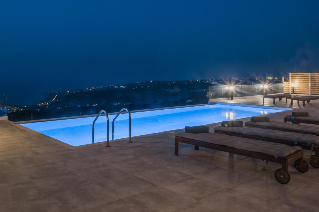 Eva Villas West With Infinity Pool & And Panoramic Sea View Gerani Chanion Екстериор снимка