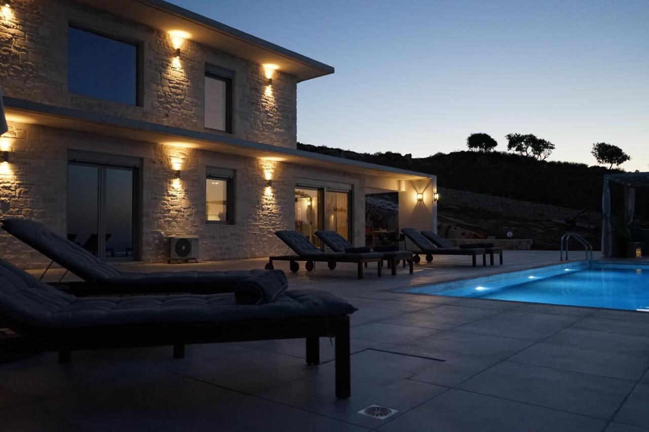 Eva Villas West With Infinity Pool & And Panoramic Sea View Gerani Chanion Екстериор снимка