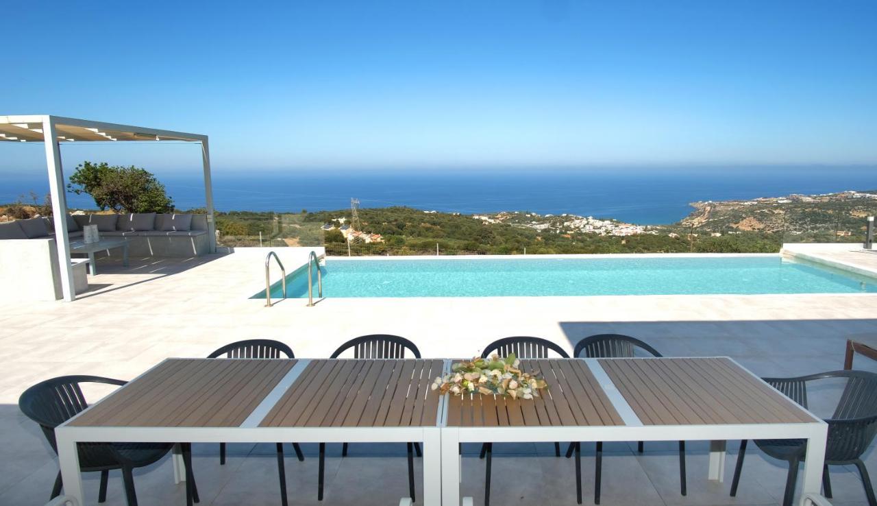 Eva Villas West With Infinity Pool & And Panoramic Sea View Gerani Chanion Екстериор снимка