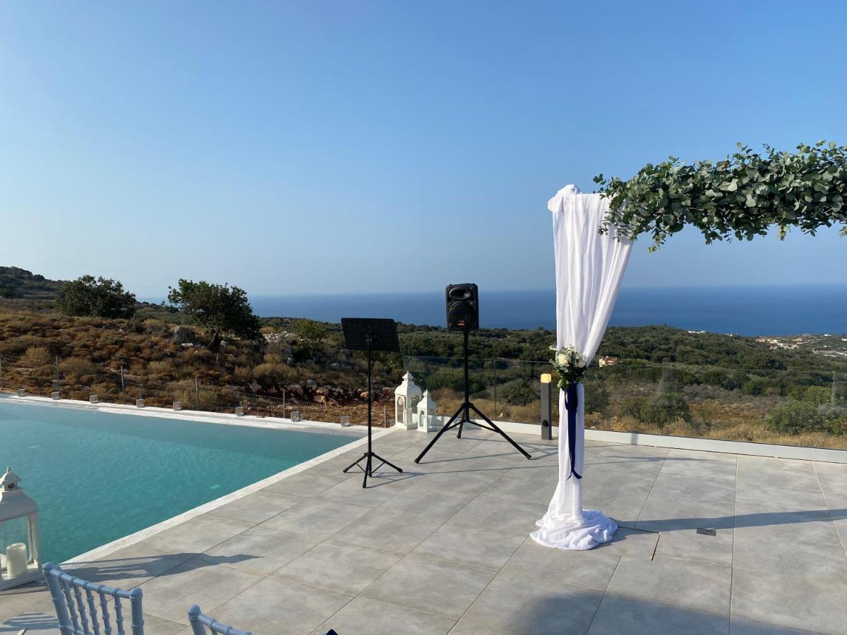 Eva Villas West With Infinity Pool & And Panoramic Sea View Gerani Chanion Екстериор снимка